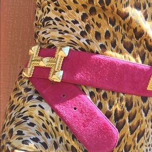 Carrie Bradshawww hot pink belt L